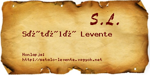 Sétáló Levente névjegykártya